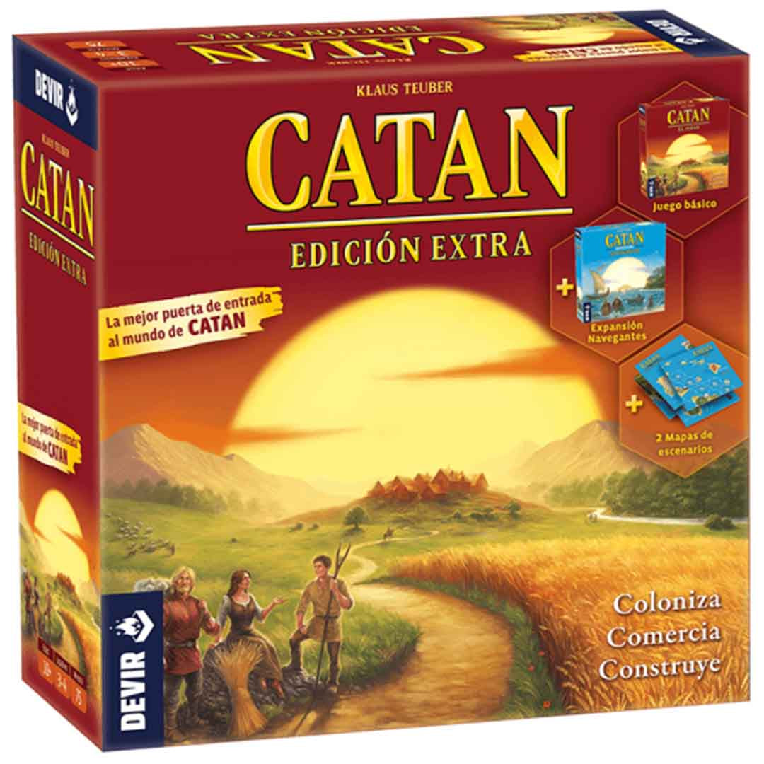 Catan Edición Extra (Base + Exp. Navegantes + Mapa especial)