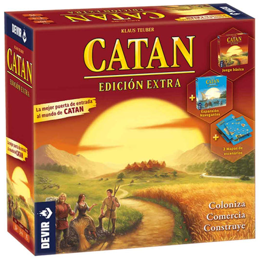 Catan Edición Extra (Base + Exp. Navegantes + Mapa especial)