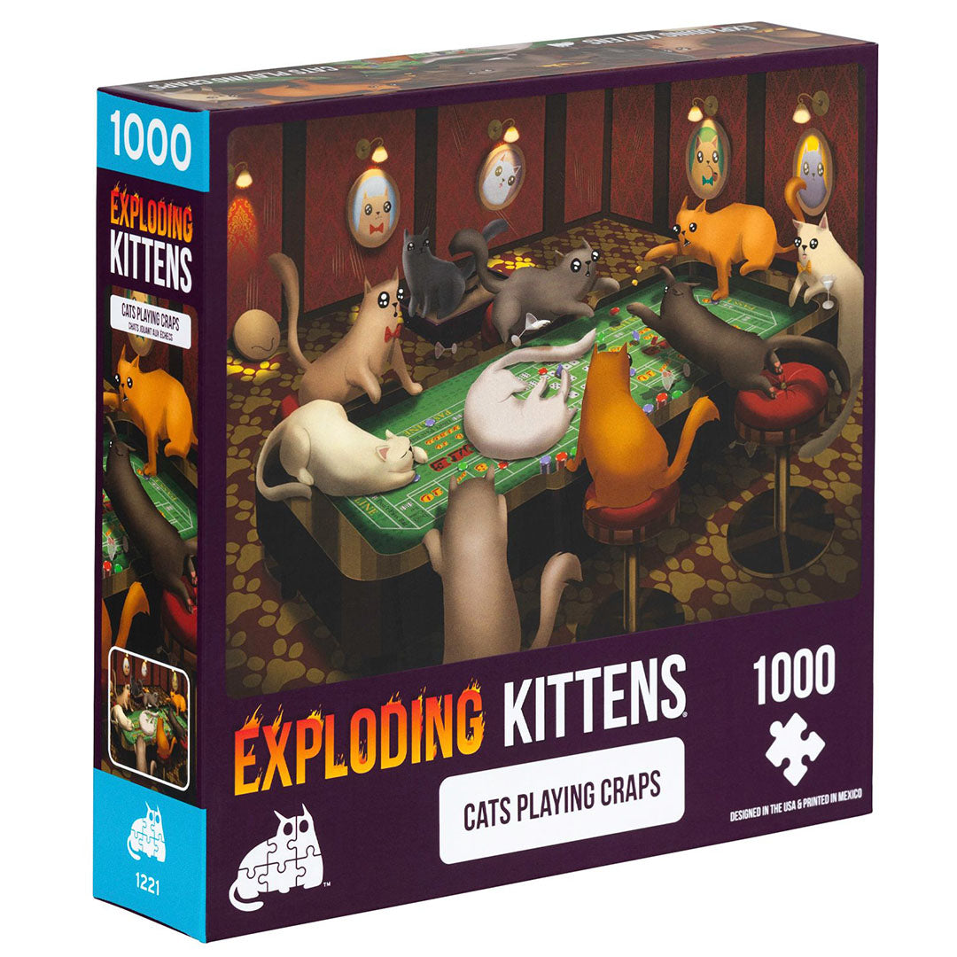 Puzzle Exploding Kittens: Cats playing craps - 1000 PCS