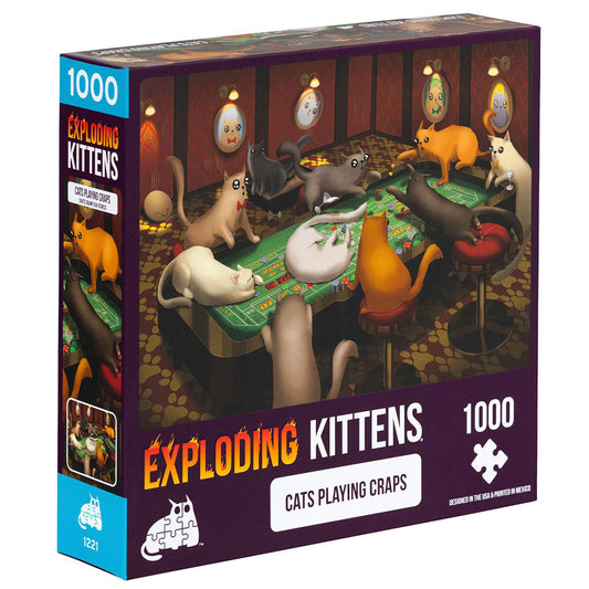 Puzzle Exploding Kittens: Cats playing craps - 1000 PCS