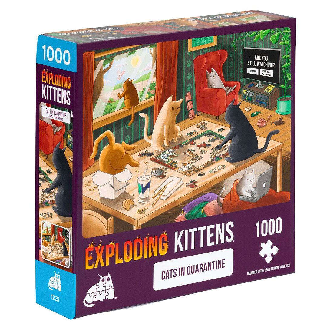 Puzzle Exploding Kittens: Cats in quarantine - 1000 PC