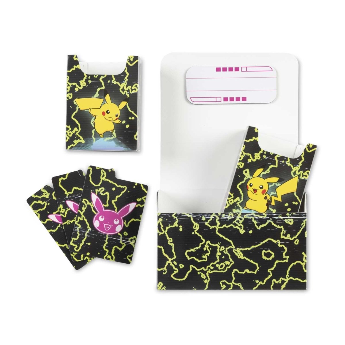 Deckbox Doble Pikachu Neon Charge - Pokémon Center