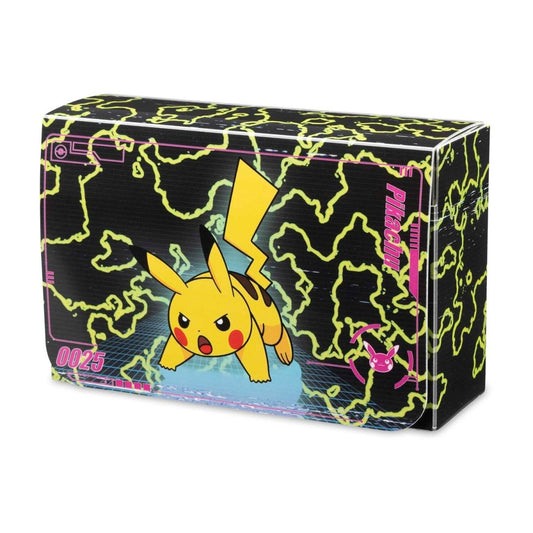 Deckbox Doble Pikachu Neon Charge - Pokémon Center